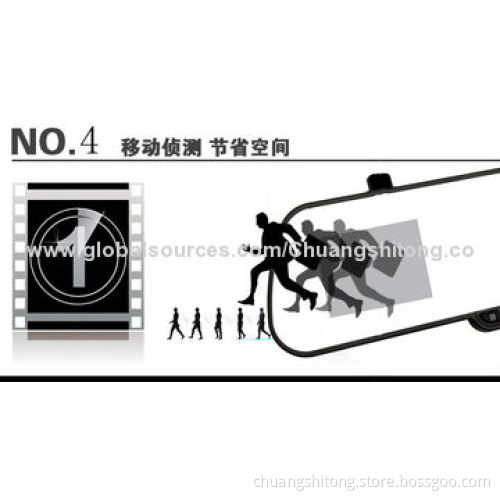 Super Thin Bluetooth Optional Car Camera, Rear HD G-sensor/SOS, 1,080P, Mirror